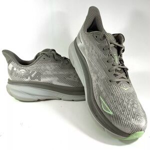 Hoka One One Clifton 9 Men's Size 11.5 D (Medium) Running Shoes Gray